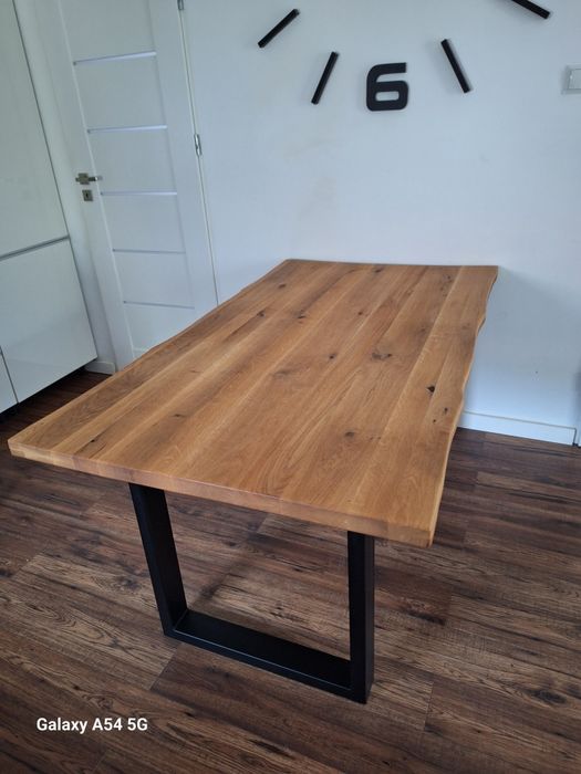 Stół  z Litego Drewna  Dębowego  Rockford  Loft