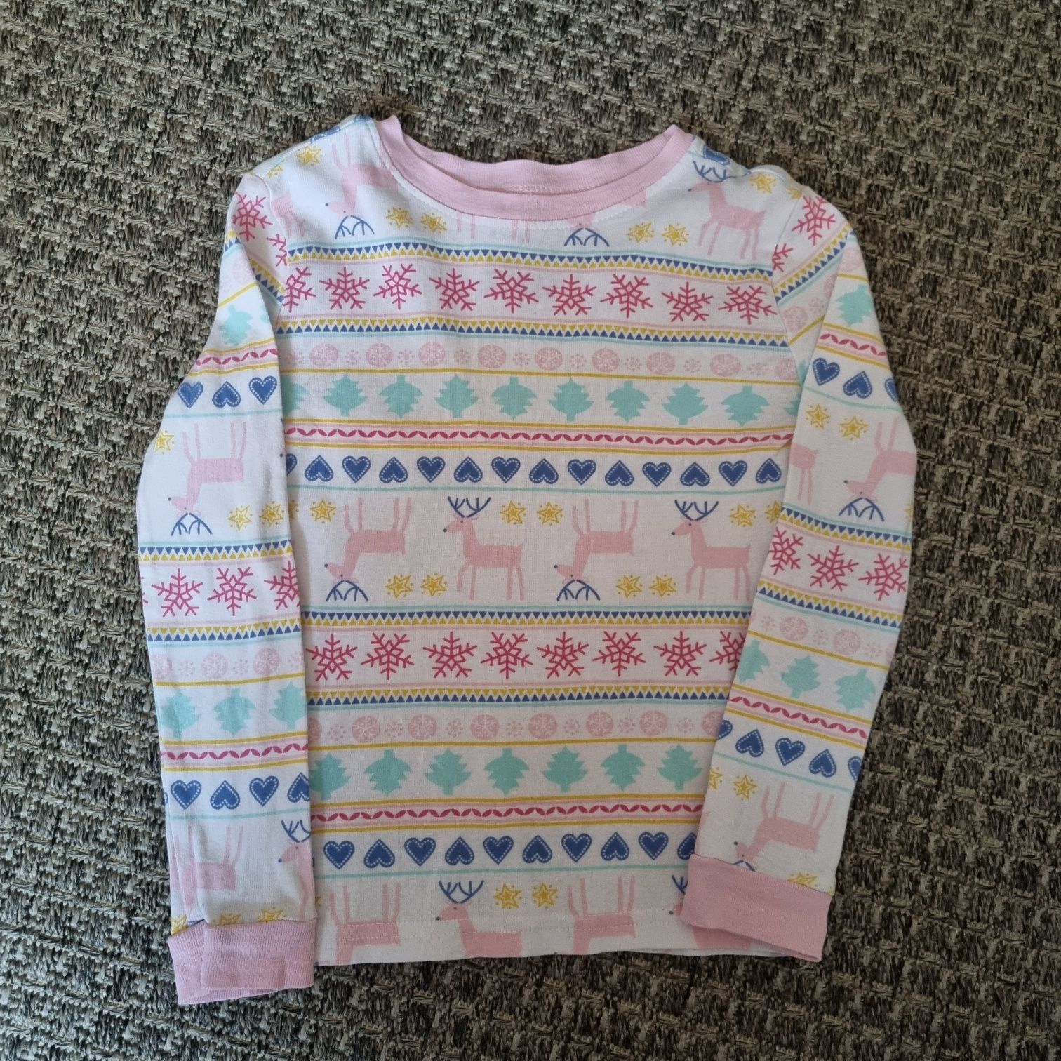 Піжама для дівчинки рожева 3-4 роки