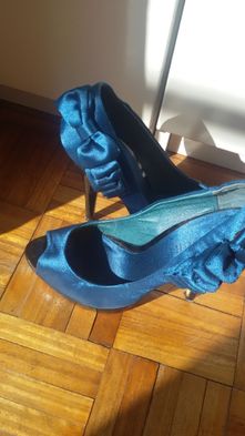 Sapatos Azul turquesa