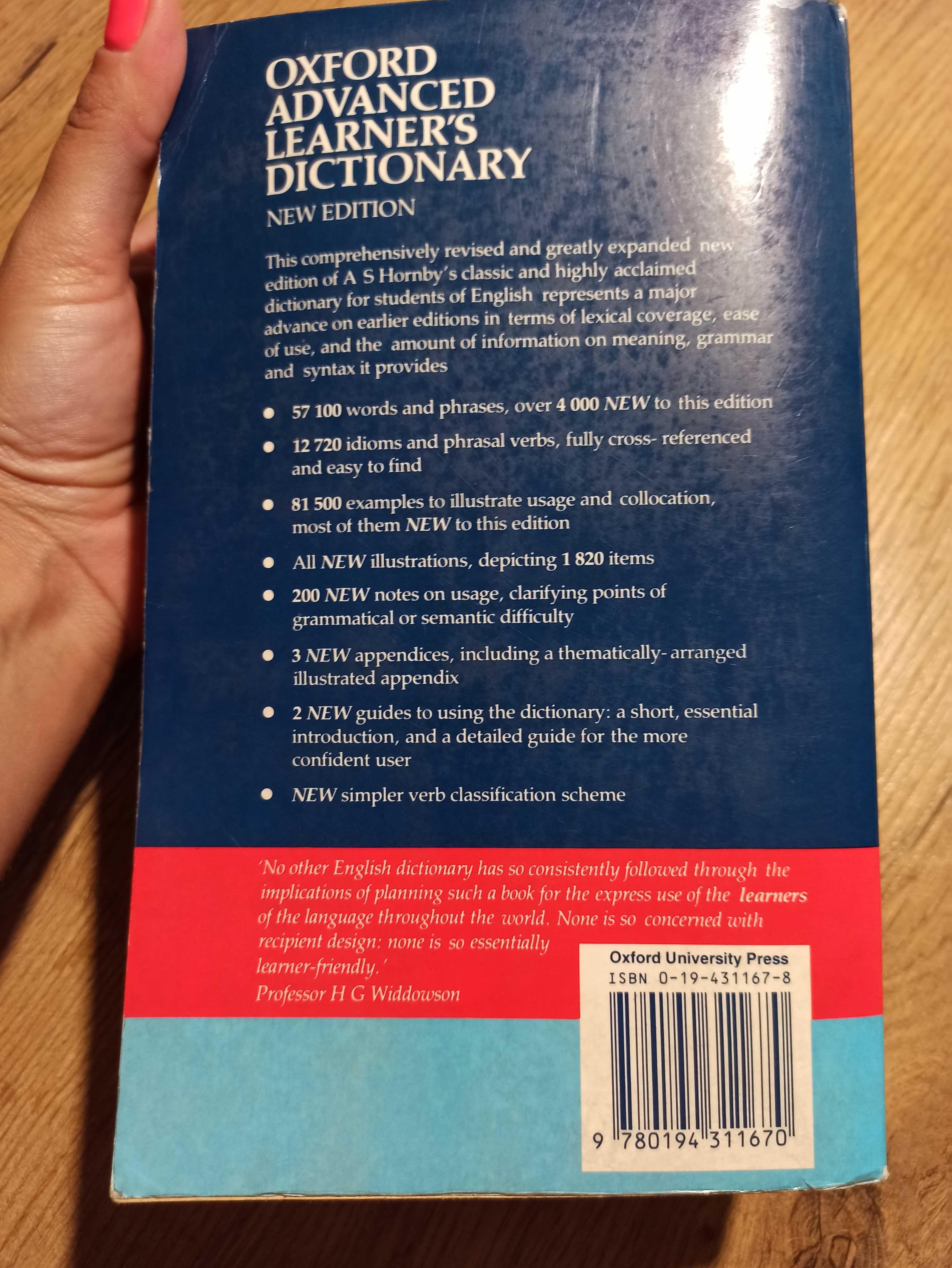 OXFORD Advanced Learner's Dictionary