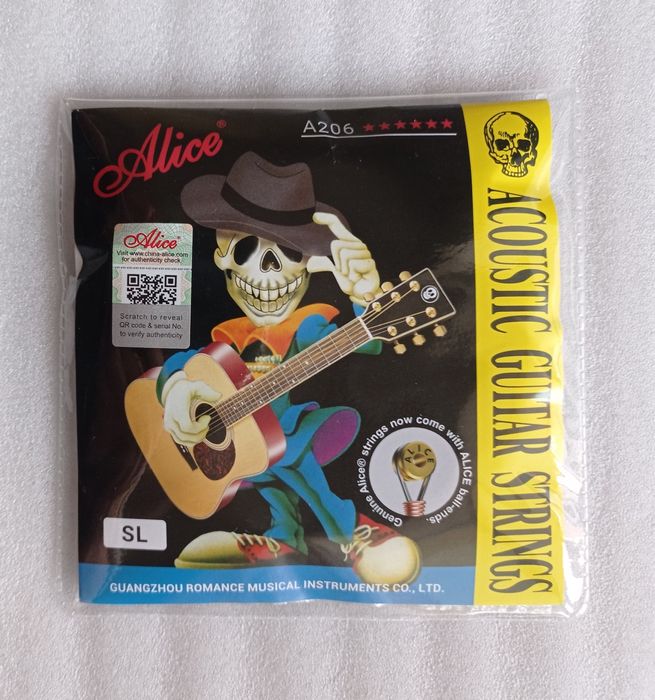 Струны для акустической гитары Alice A206 11-52 оригинал