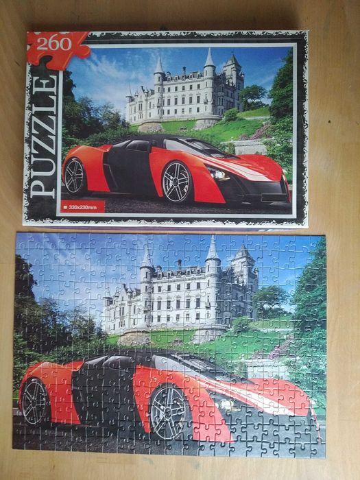 Пазлы Гоночная машина 260 элементов.