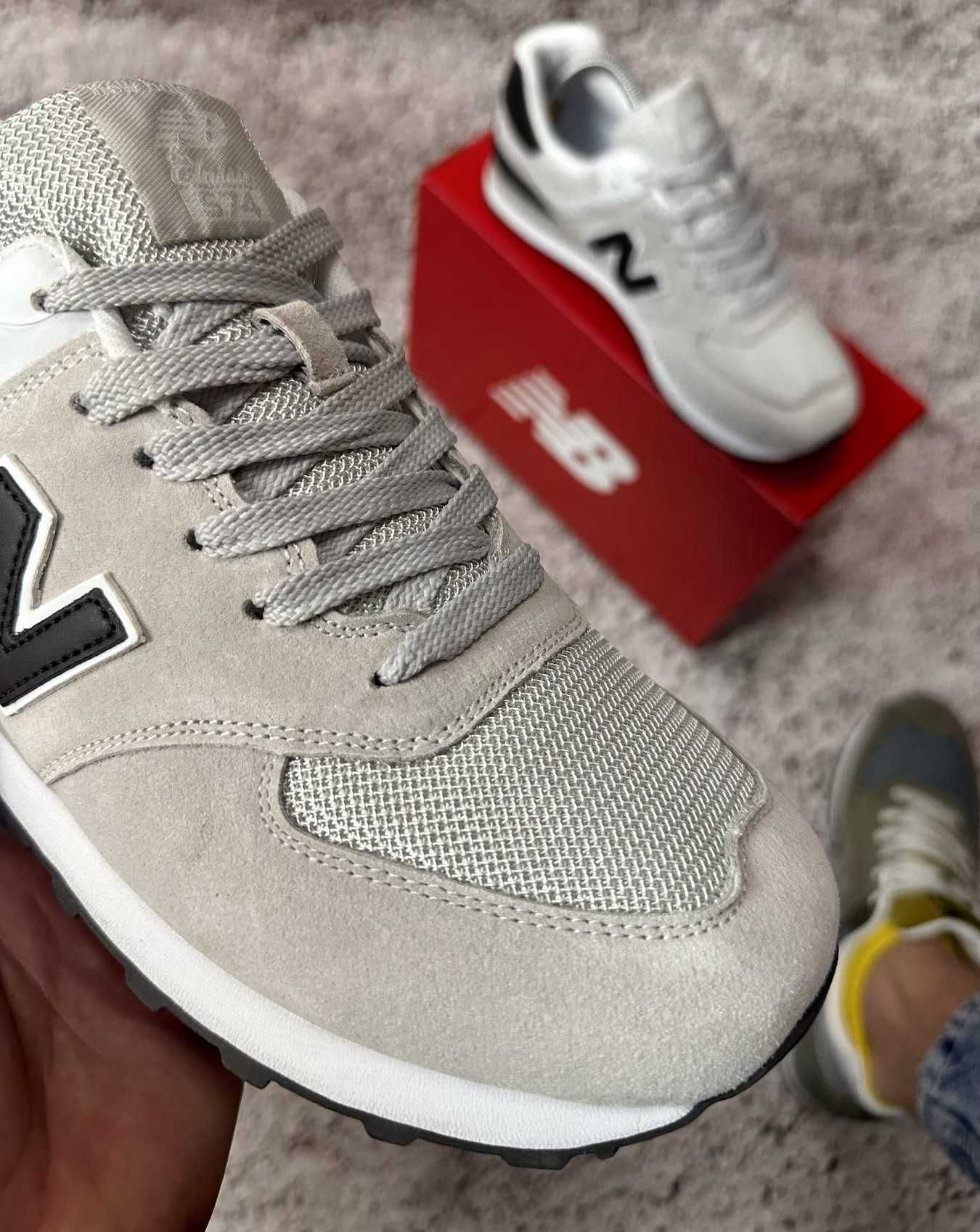 Кросівки для чоловіків New Balance 574, світлий сірий, для літа/весни