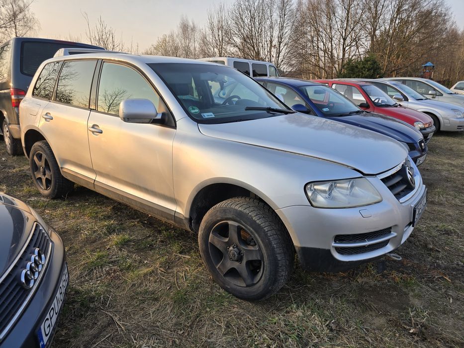 Volkswagen Touareg 2.5 TDI 175km, manual, 4x4, reduktor, 2006r, skóry