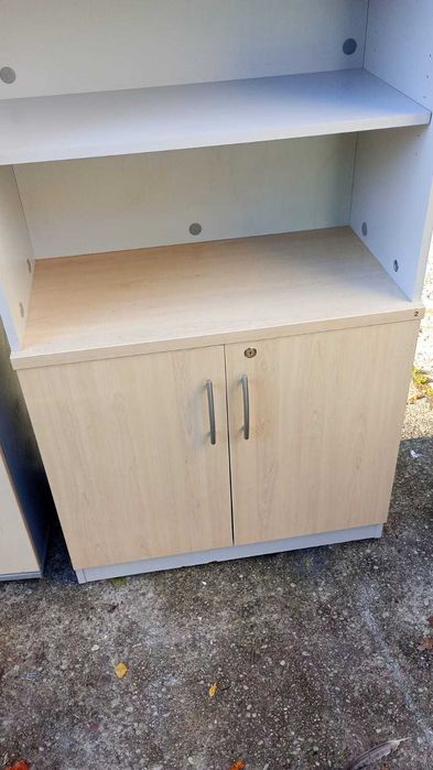 Regał szafa aktowa półotwarty MDD szafy regały półotwarte do biur domu