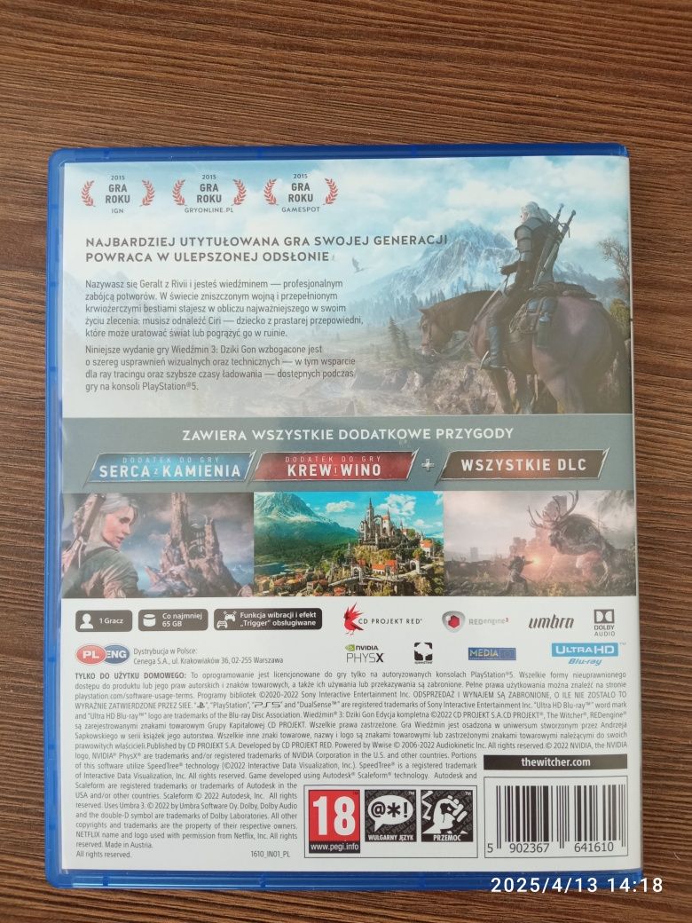 New The Witcher 3 Wild Hunt Complete Edition Відтмак  Дика Охота Повне