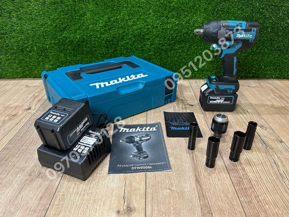 Аккумуляторный Гайковерт Makita DTW850BL new с 2 акб 36V 9Ah гайкокрут
