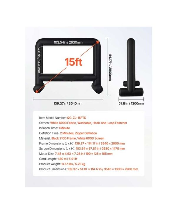 Excelente Tela de Cinema 263 x 147 cm com projetor Optoma HDMI