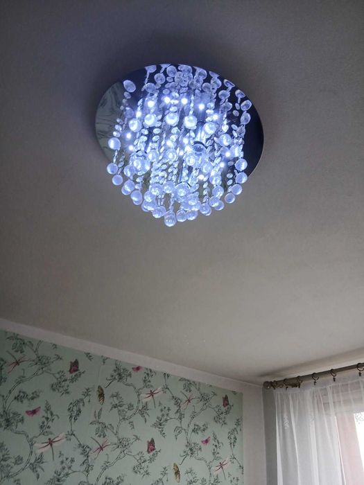 Lampa sufitowa krysztalki glamour 30cm
