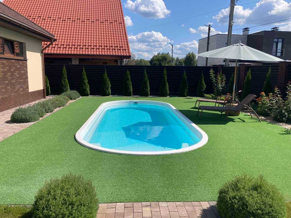 Композитний басейн Лагуна 8,1 м | Монтаж під ключ