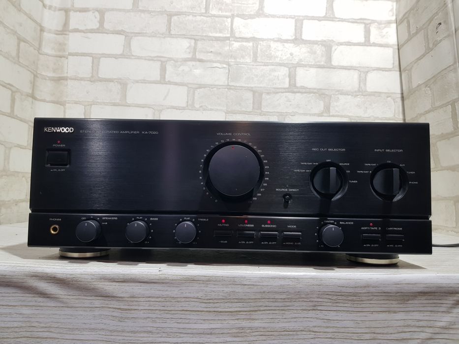 16 кг! Hi-Fi Стерео підсилювач KENWOOD KA-7020, *2x175 Вт, б/у з Німеч
