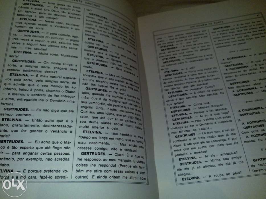 teatro (vicente sanches) mcmlxxxvi-10 peças - 1986 livro raro