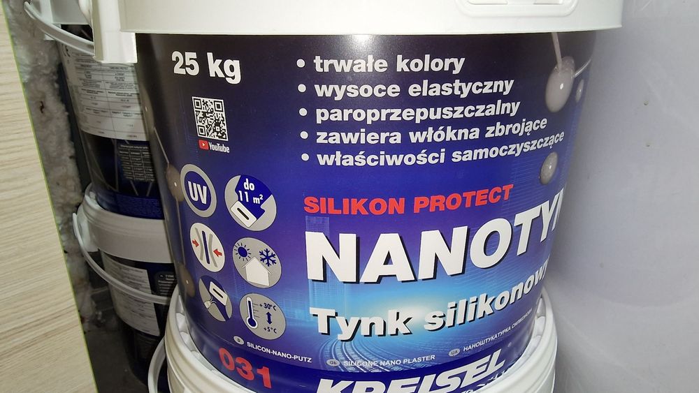 Tynk silikonowy 1,5 mm baranek 25 kg nanotynk