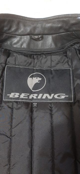 Blusao de  couro Pele Bering mota tamanho S M optimo estado