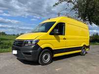 Volkswagen Crafter ROK 2018 Nowy model Średniak Średni 2.0 TDI 140 KM KLIMA  Bogata wersja_Navi,Hak,Bagażnik dachowy z drabinką_W pełni sprawny!
