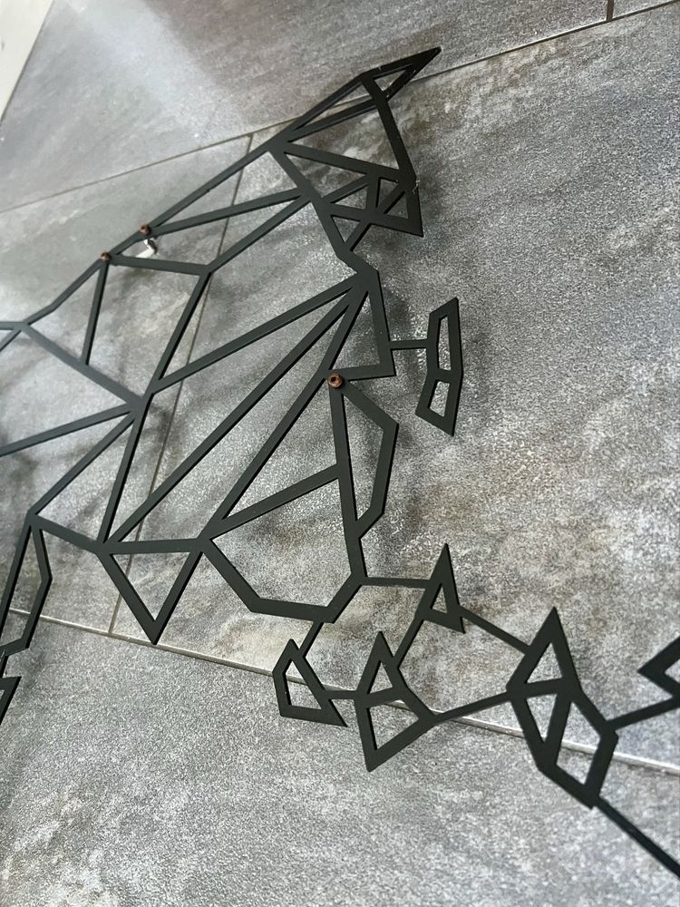 Obraz metalowy mapa świata dekoracja ścienna