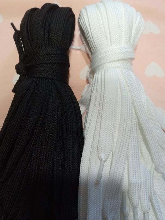 Широкі шнурки до дутих кросівок