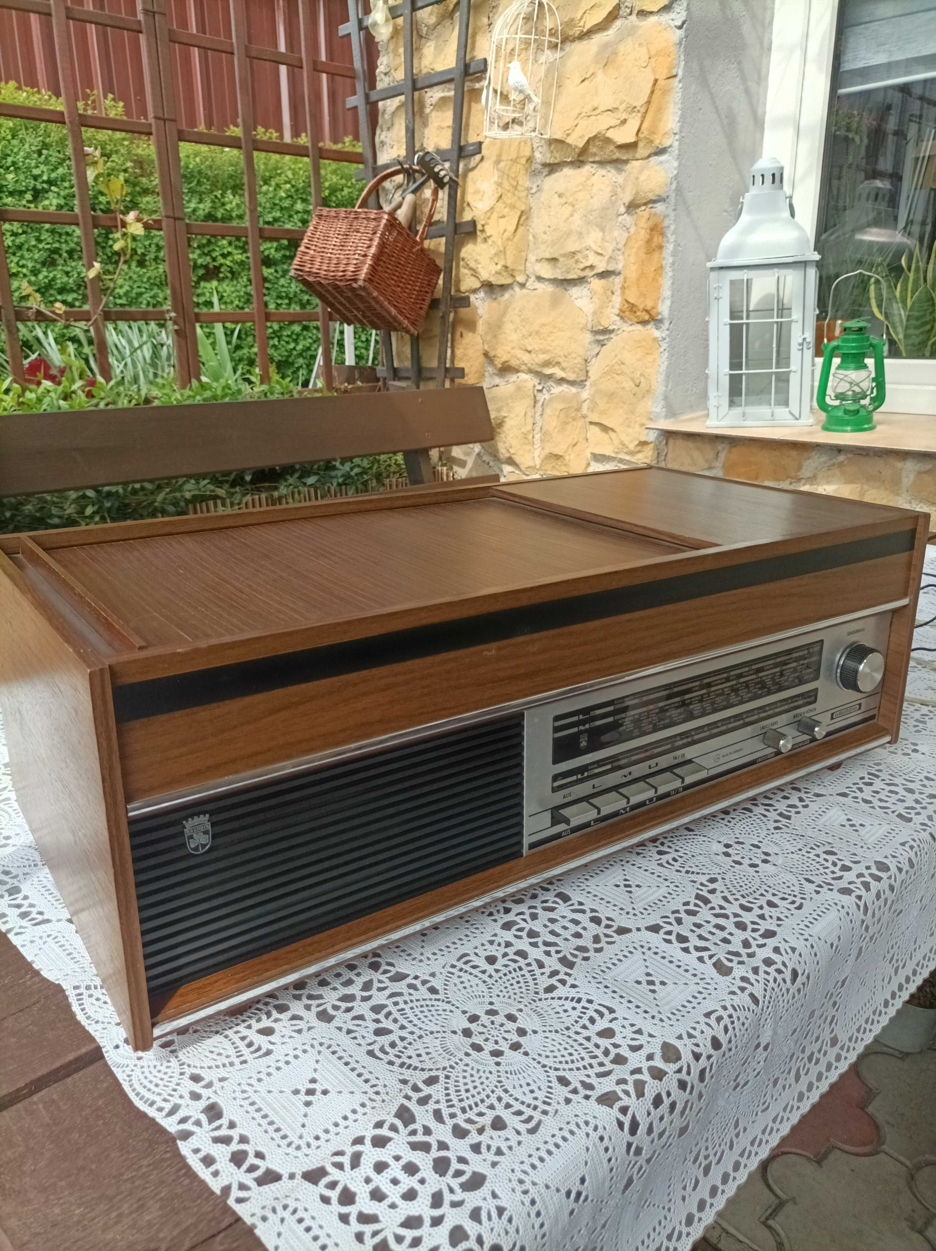 Grundig radio z gramofonem Dual vintage 60's