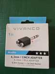 Adapter 6,3mm gniazdko / 2x cinch