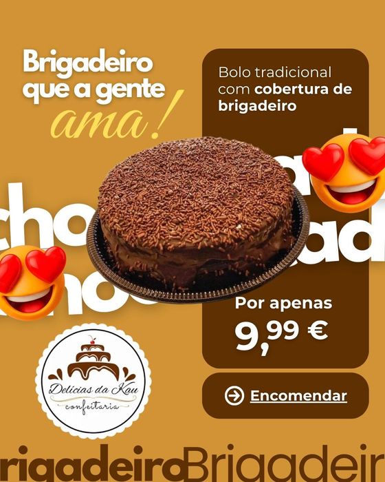 Bolos caseiros fresquinhos - Feitos com Amor!