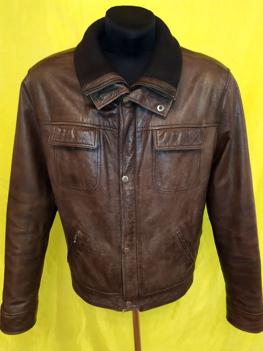 Куртка кожаная утепленная Oakwood Франция, пилот, р. 2XL, 56-58