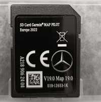 Cartão GPS Mercedes Com RADARES garmin map pilot NTG5 V19 2022/23