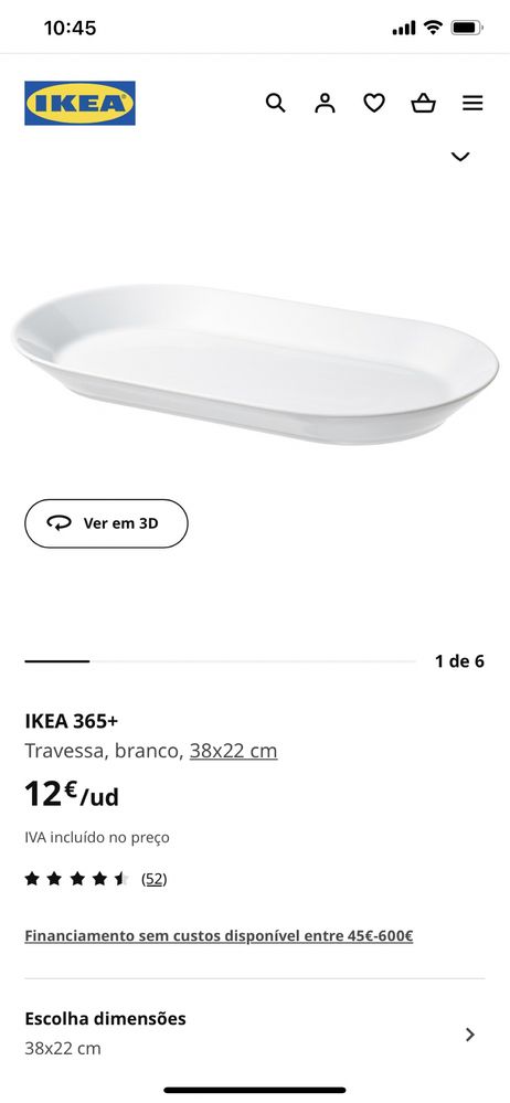 3 Travessas IKEA como novo