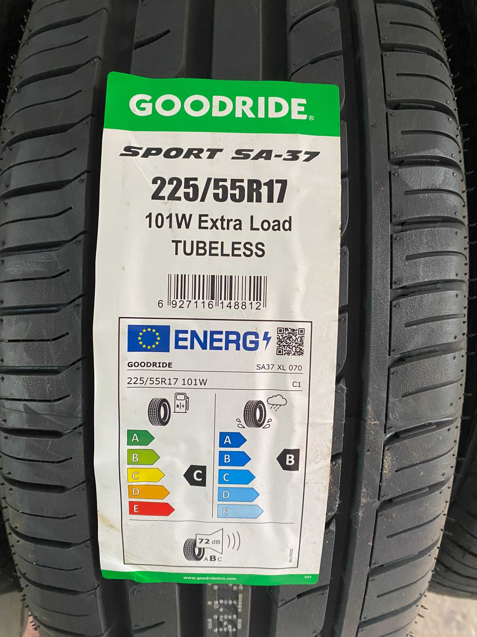 4x 225/55 R17 101W Goodride Sport SA-37 NOWE! 2024 rant ochronny