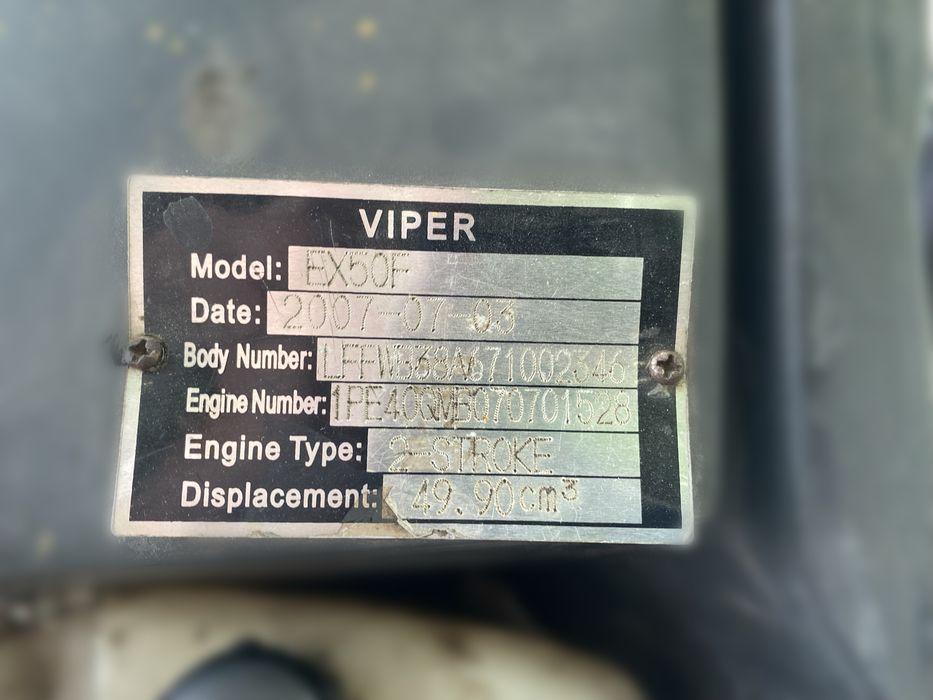 Терміново! Скутер Viper EX50F; можливий хороший торг