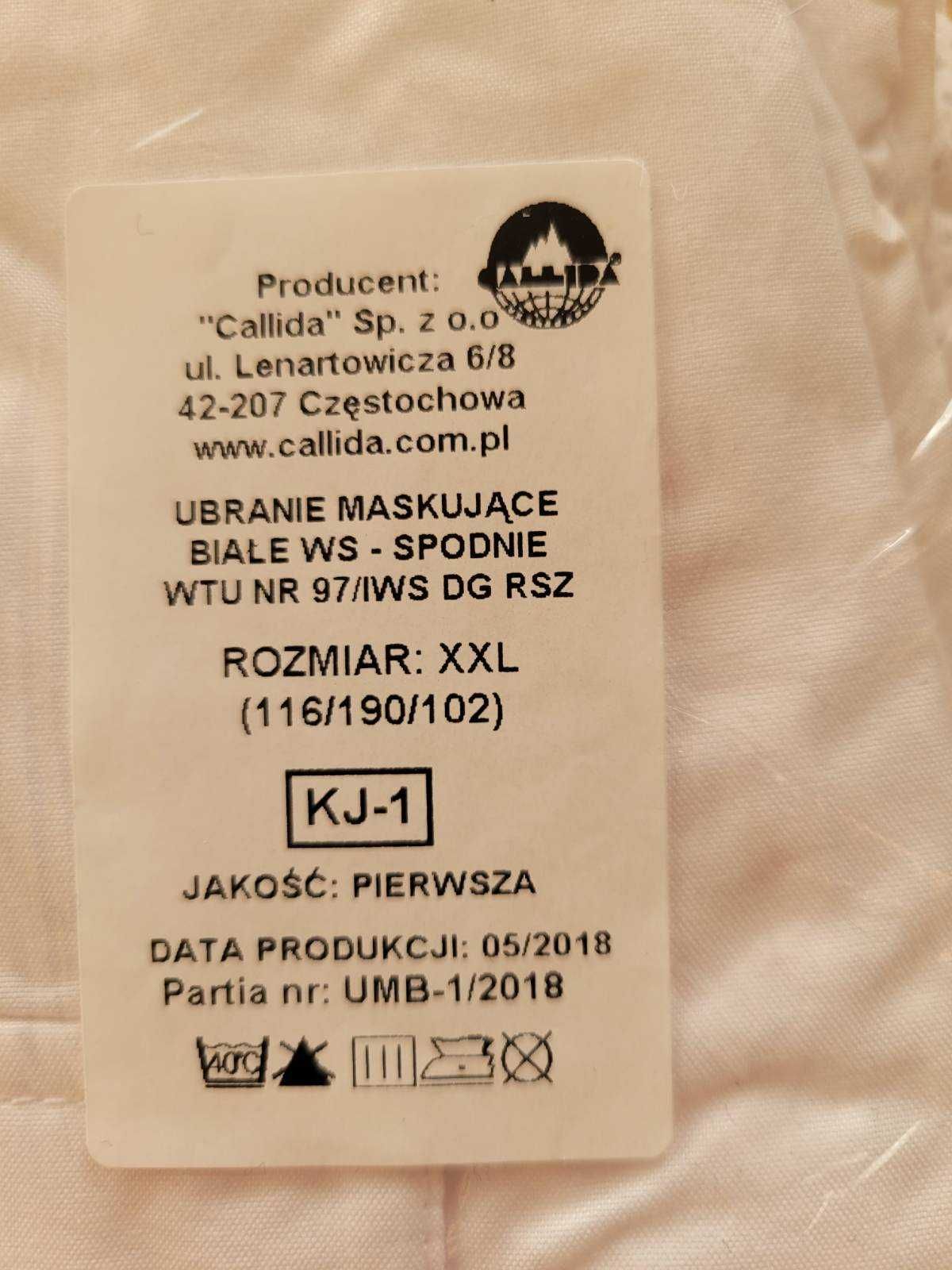 Ubranie maskujące białe Wojsk Specjalnych 97/IWS r. XXL