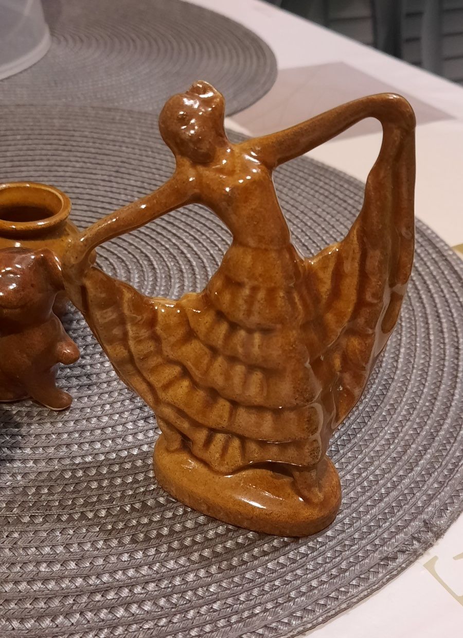 Kolekcja figurek ceramicznych PRL