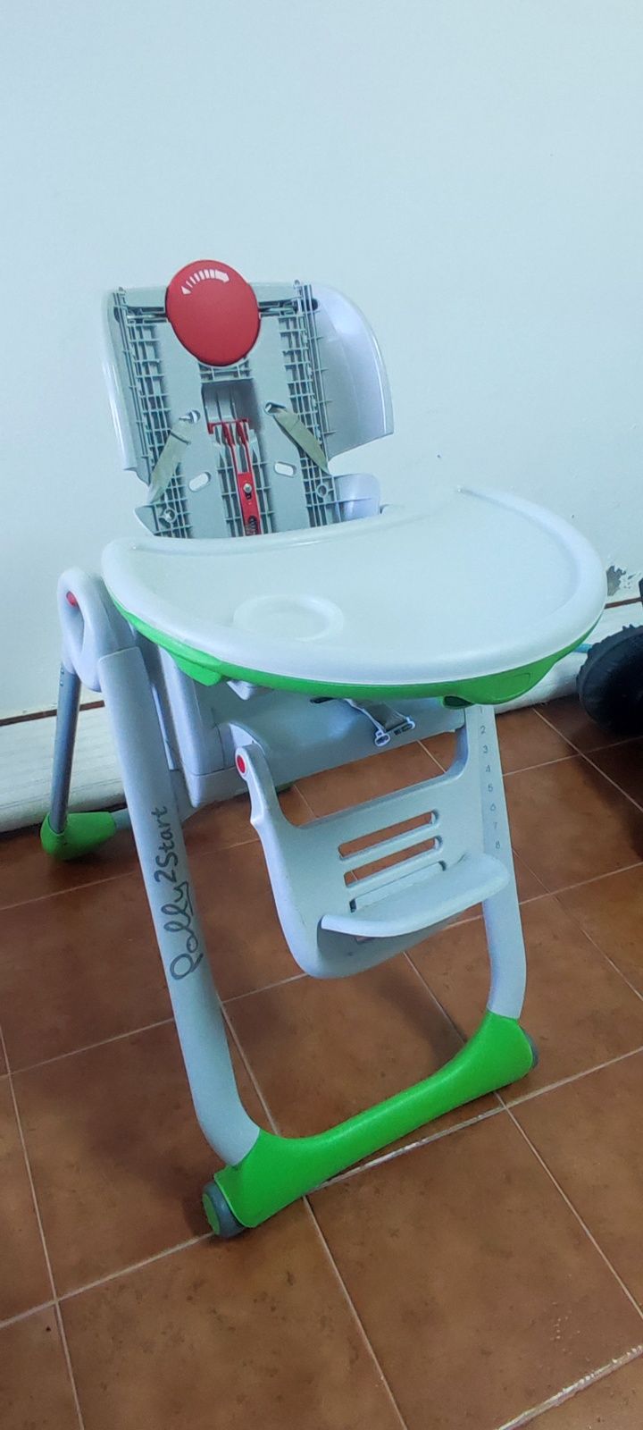 Cadeira de alimentação, bebé.