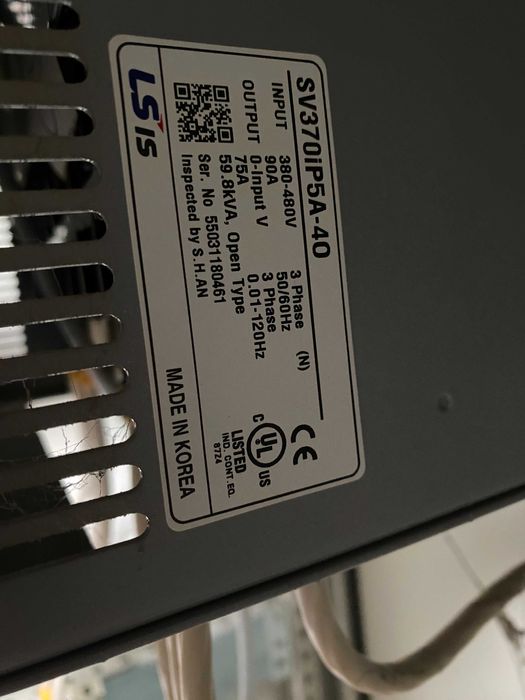 Частотний перетворювач LS, 37 кВт, 3-фазний, SV370IP5A-40. Частотник