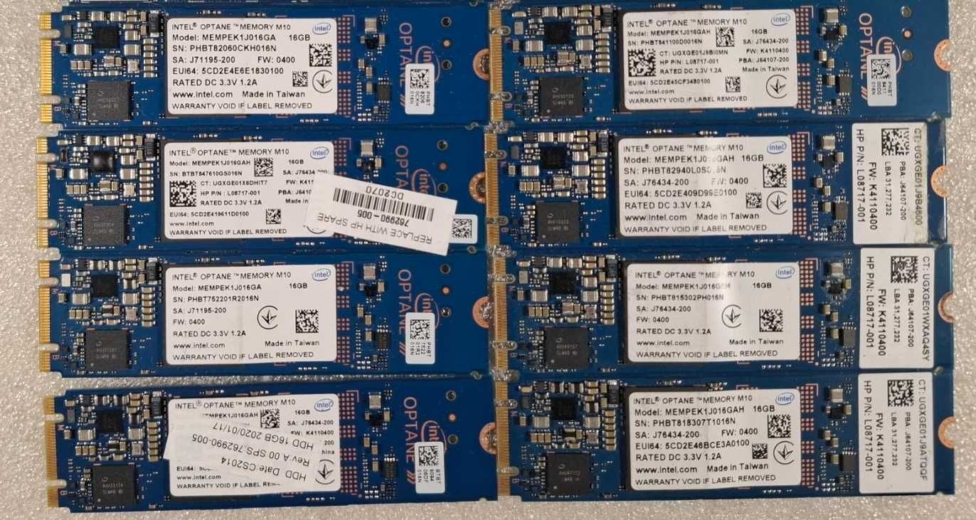 Intel Optane Memory M10 MEMPEK1J016GA MEMPEK1J016GAH