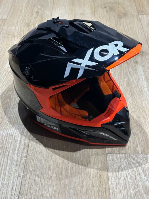 Кроссовый шлем AXOR X-Cross SC Black/Orange