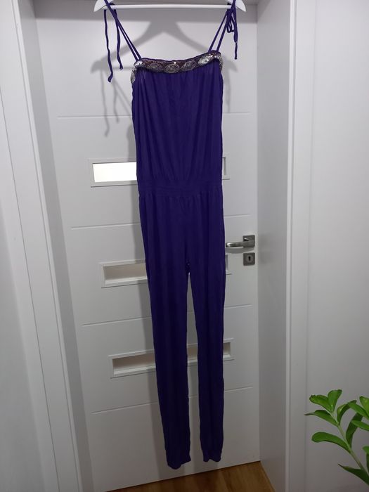 Fioletowy kombinezon r. M