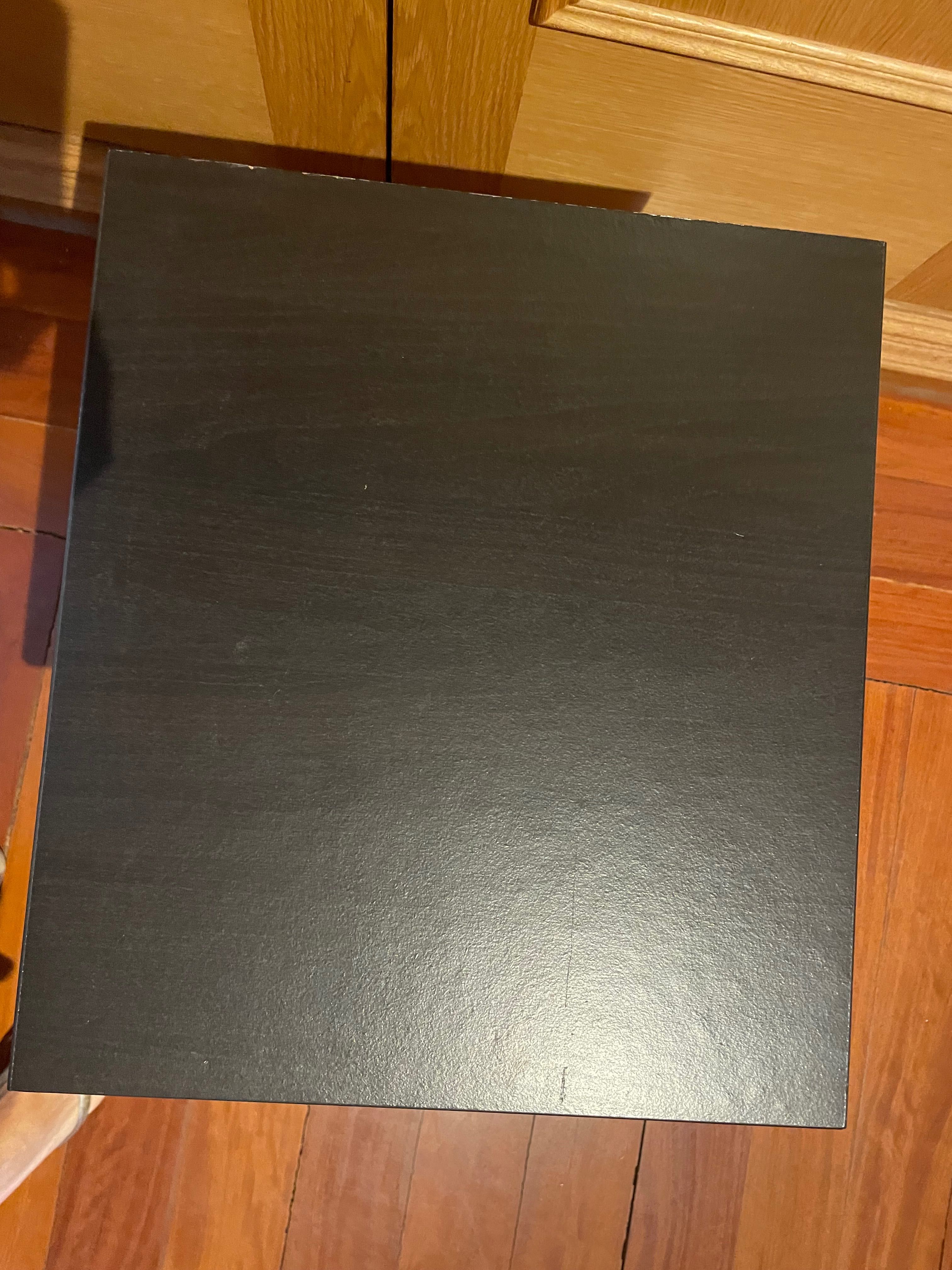 Mesa Cabeceira/Móvel-2 Gavetas IKEA KULLEN, Preto