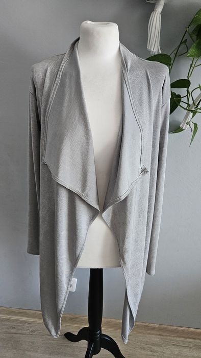 Kardigan asymetryczny  połyskujący