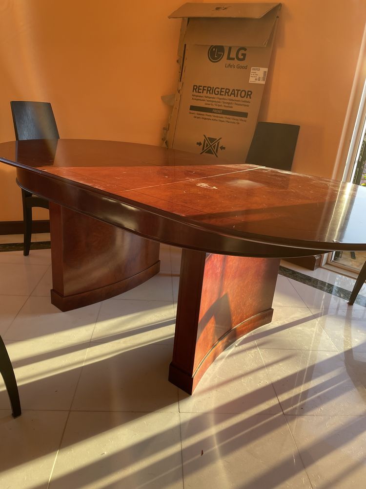 Mesa de Jantar extensivel em madeira (acácia)