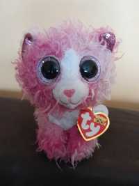 Beanie Boos Reagan Nowy różowy Kot TY