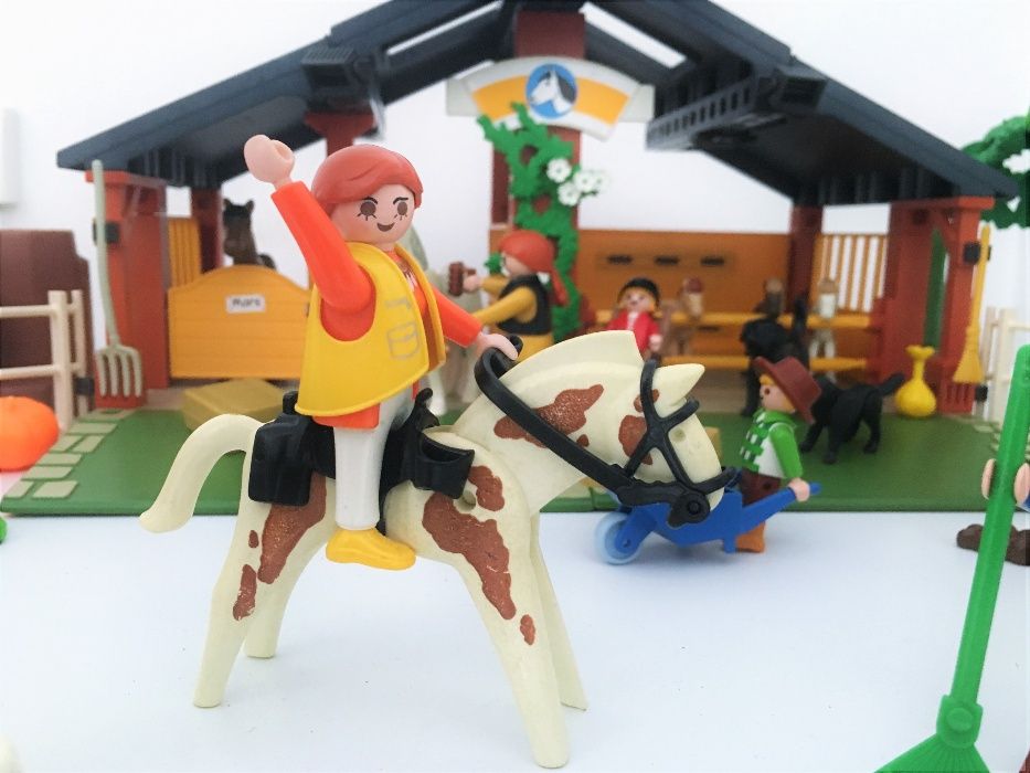 Brinquedo: Quinta Rancho Cavalos & Póneis Da Playmobil, Set 3120, 2001