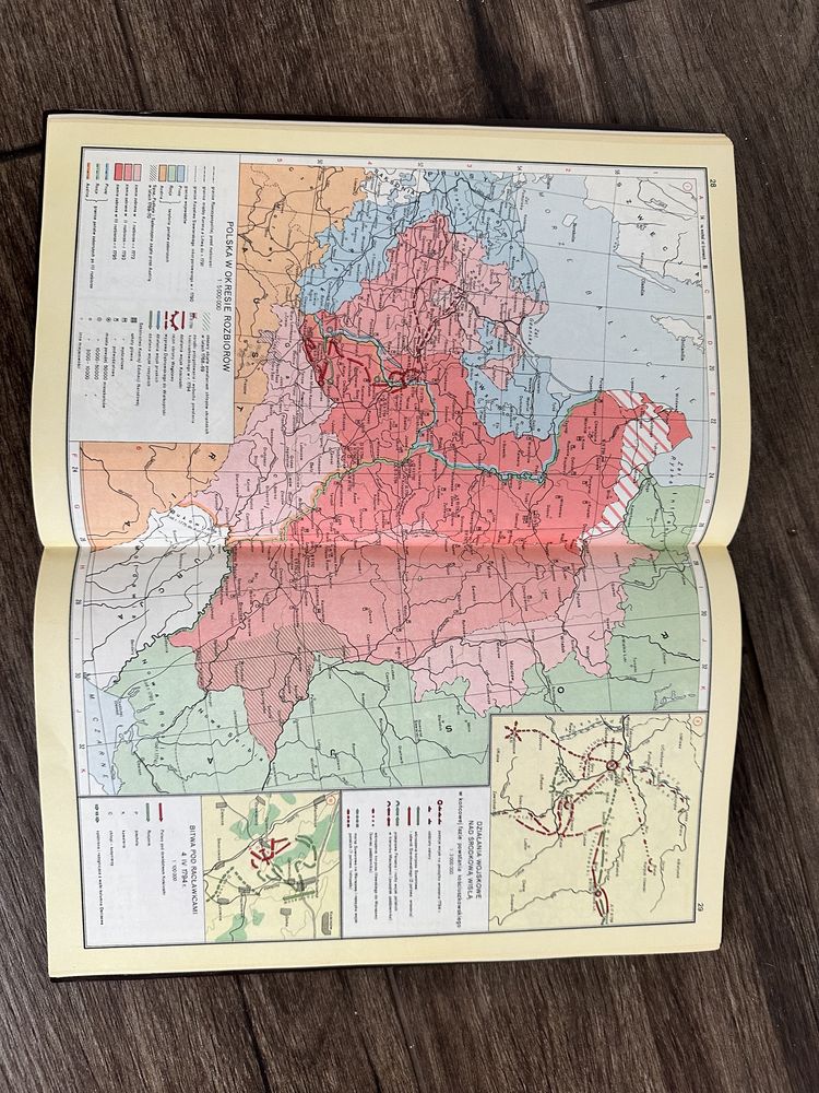 Polski Atlas Historyczny 1970r. PRL. Stan BDB.