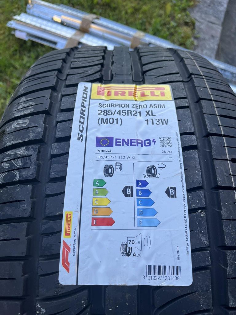 Nowe opony letnie Pirelli 285/45 r21 4 sztuki 2022 rok