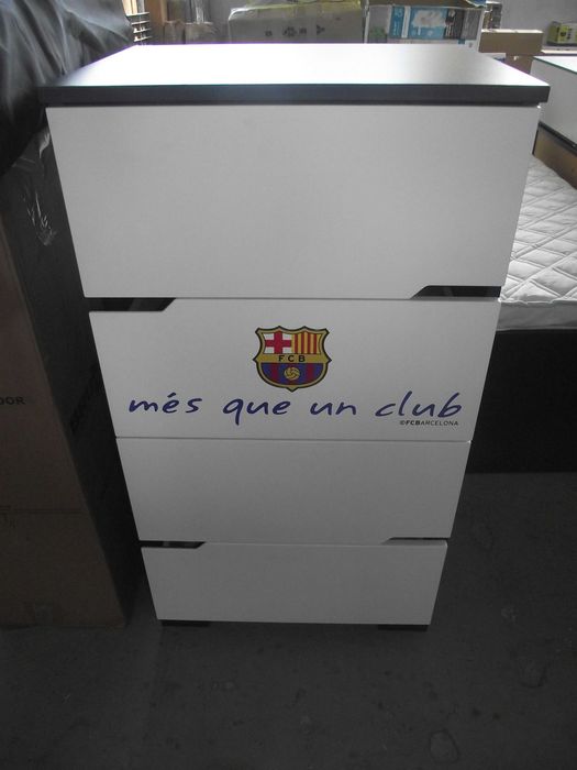 Meble dziecięce Meblik  FC Barcelona  komplet + łóżko z szufladami