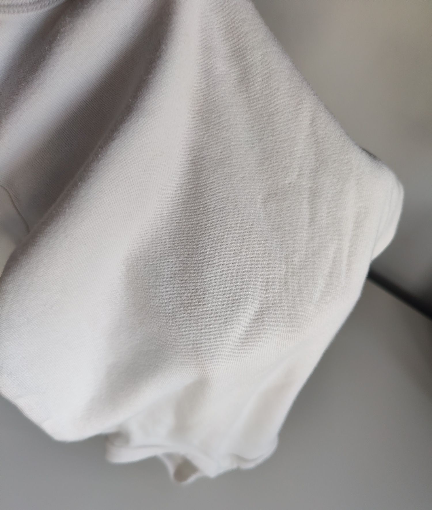 Białe body długi rękaw H&M r 86