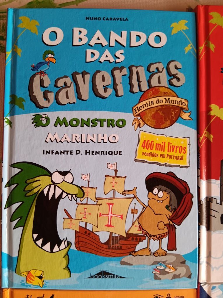 Coleção 6 livros capa dura - Bando das Cavernas