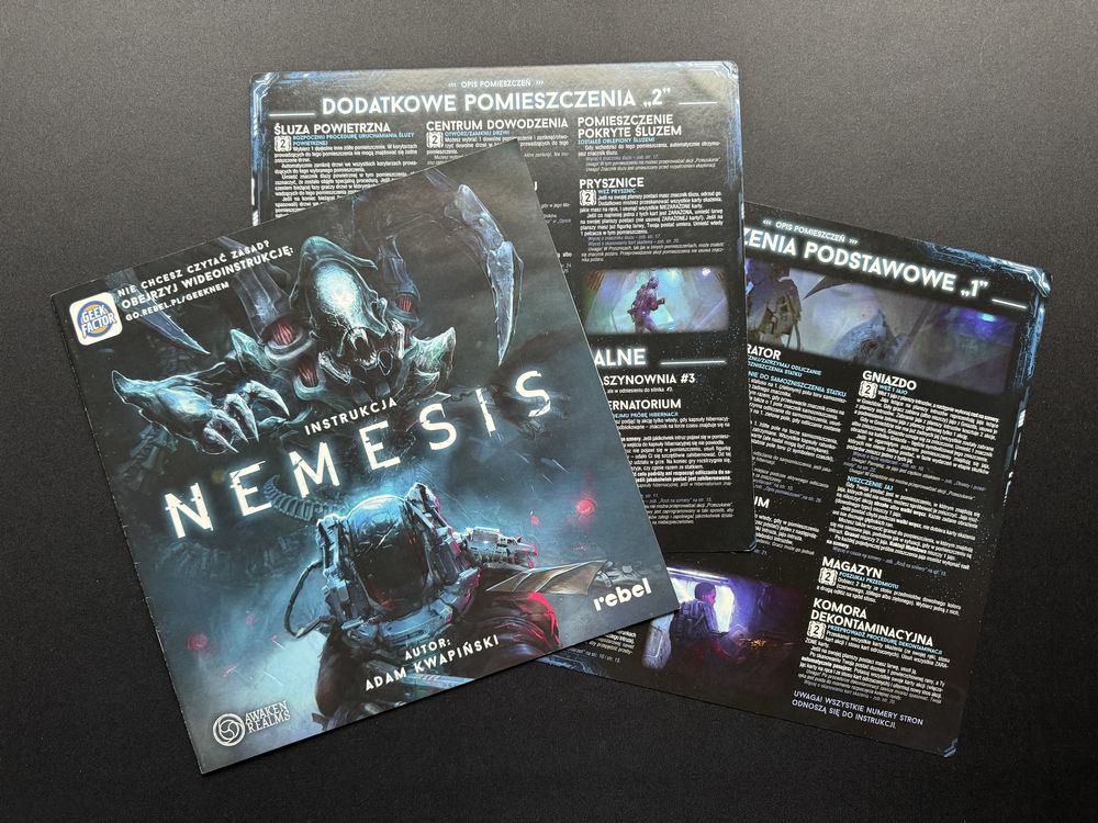 Nemesis gra planszowa - pomalowana