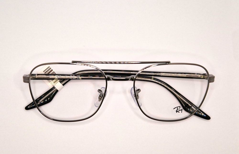 Okulary korekcyjne Ray-Ban RB 6485 Srebrne z podwójnym mostkiem Unisex