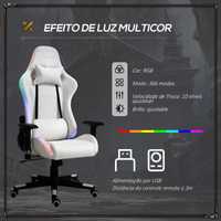 CADEIRA GAMING ERGONÔMICA PROFISSIONAL RECLINÁVEL -  LUZ LED