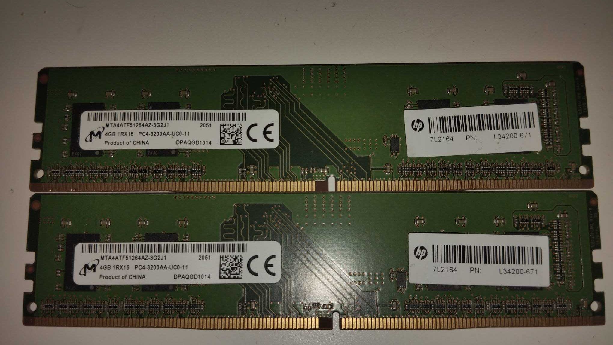 RAM 8GB (2x4GB) DDR4 3200Mhz